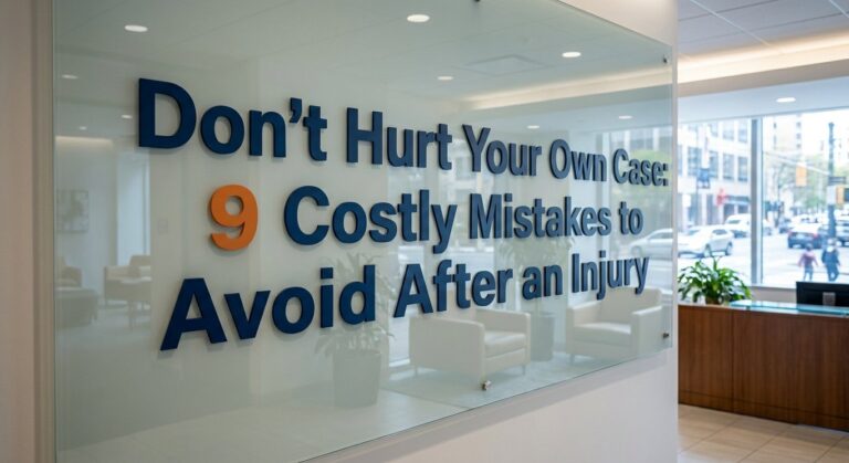 Home Don't Hurt Your Own Case: 9 Costly Mistakes to Avoid After an Injury